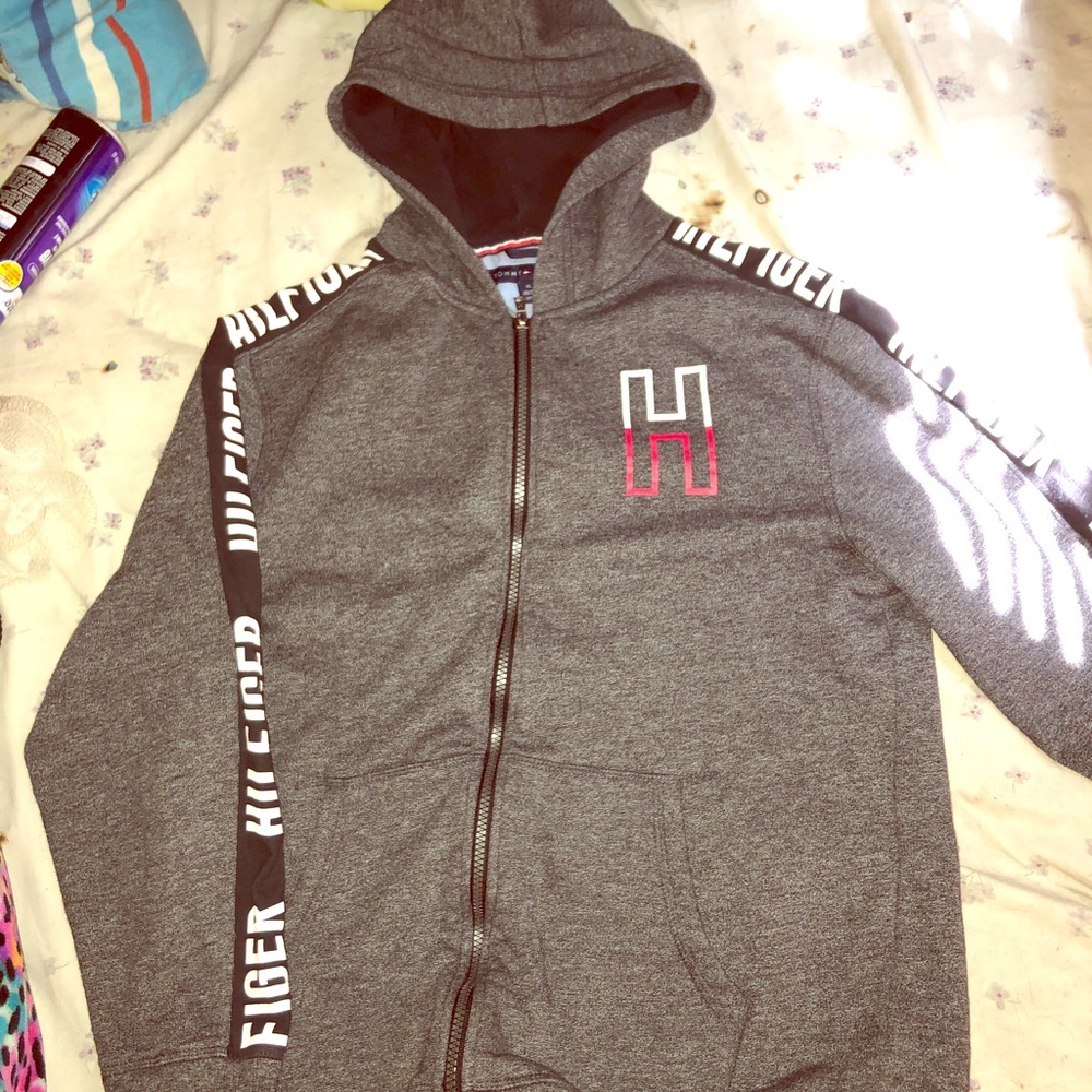 Grey Tommy Hilfiger zip up jacket